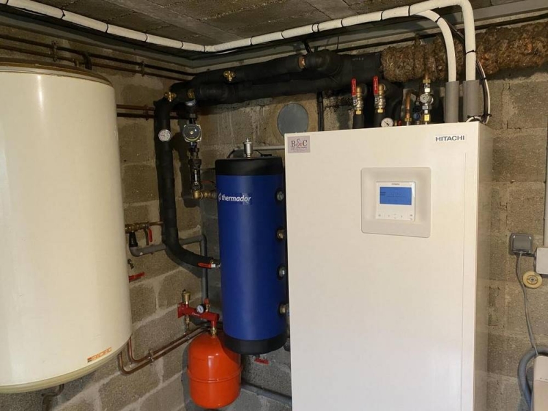Installation de pompe à chaleur air/eau, Verdun-sur-le-Doubs, B&C
