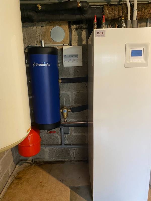 Installation de pompe à chaleur air/eau, Verdun-sur-le-Doubs, B&C