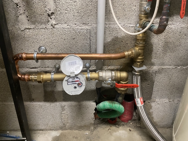 Installation d'un compteur d'eau sur réseau puisage, Chalon sur Saône